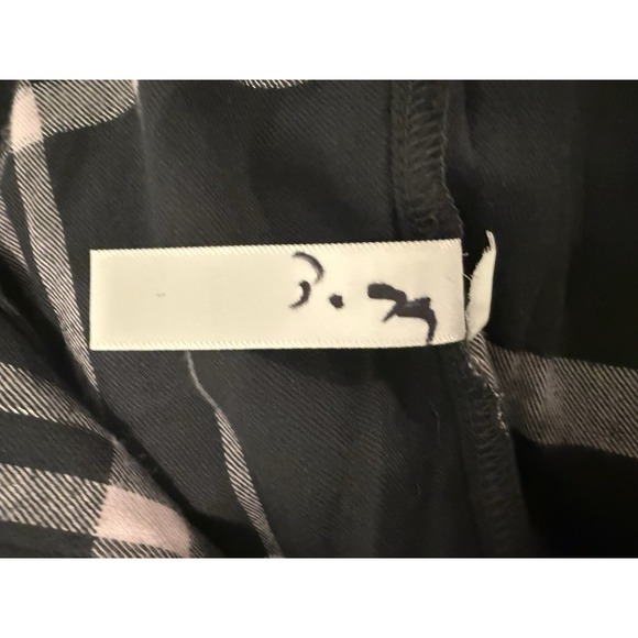 Soma Flannel Long Sleeve Notch Collar Button Up Pajama Top Womens XS Aspen New‎ - Picture 8 of 8